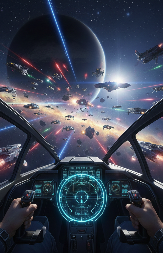 VR Spacecraft Simulator Game